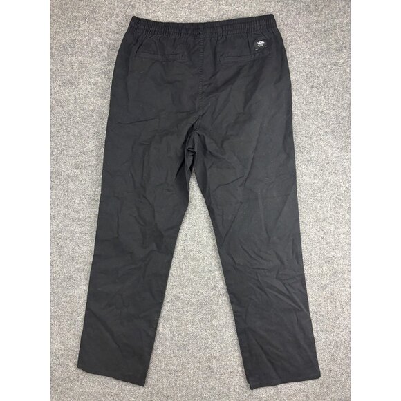 Vans Pants Mens Medium Black Elastic Waist Chino Drawstring Skate Casual - Picture 8 of 9